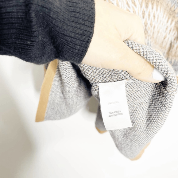 Pendleton Mya Cardigan Sweater tan blue southwestern diamonds one button XL - Picture 6 of 7